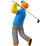 man-golfing